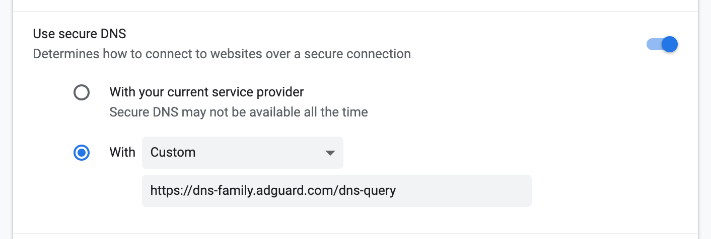 add site exception in adguard 6.1 browser security