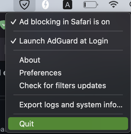 adguard safari youtube not working